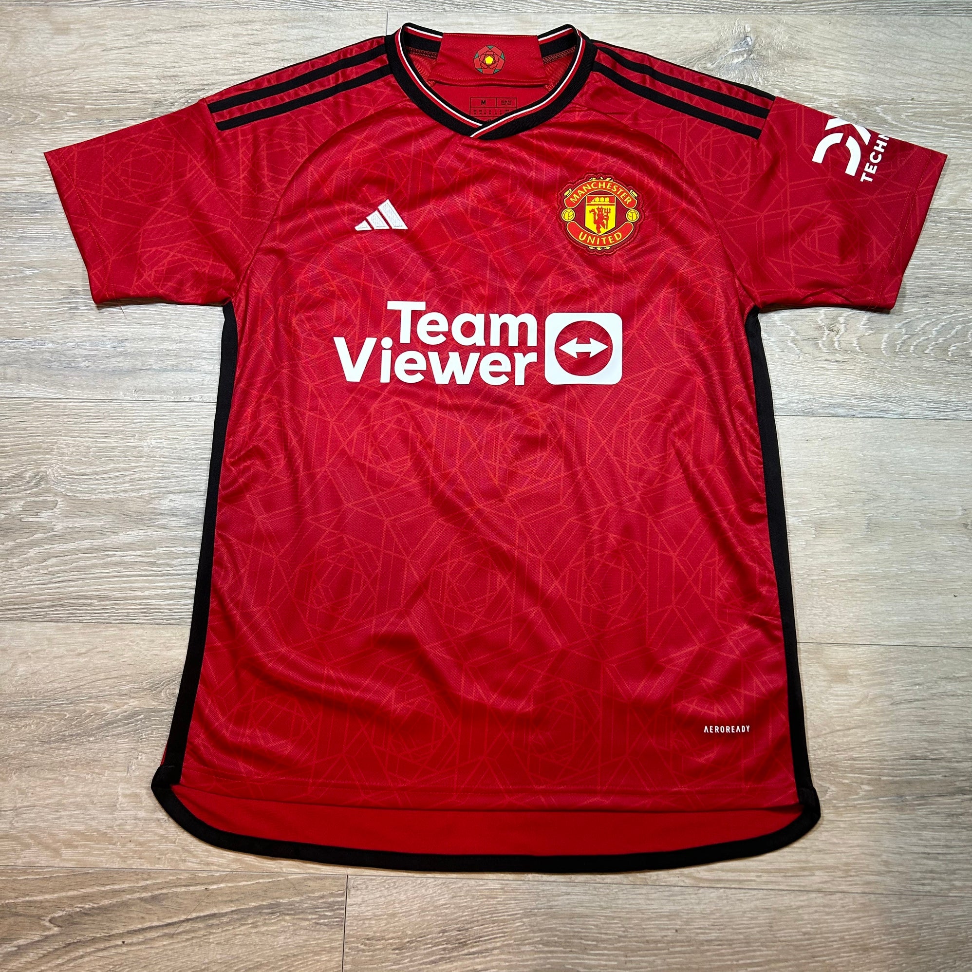 adidas Man Utd 23/24 Authentic Home Jersey - Red