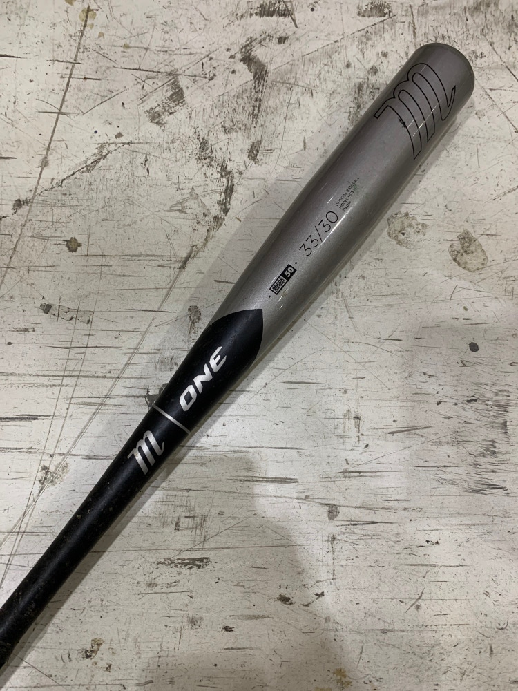 Used BBCOR Certified 2014 Marucci One Alloy Bat -3 30OZ 33"