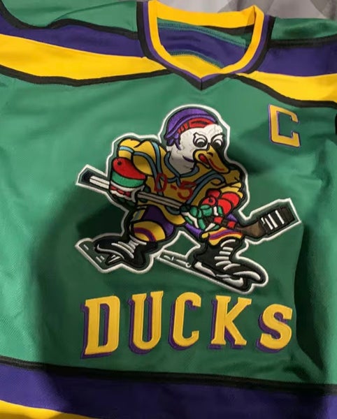 Greg Goldberg Mighty Ducks #33 Headgear Classics Movie Authentic