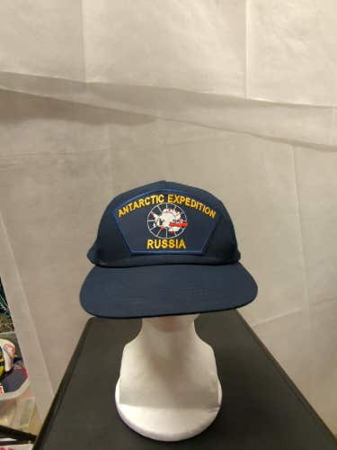 Vintage Antarctic Expedition Russia Snapback Patch Hat
