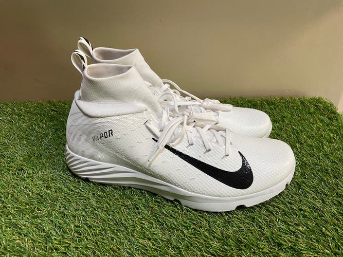 Nike Vapor Untouchable Speed Turf 2 Cleats Shoes White AO8744-100 Men 13.5 NEW