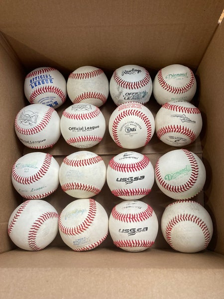 32 Slightly Used Baseballs - (Recycled Game-Balls)