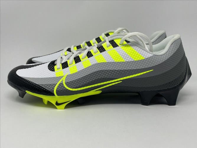 Nike Vapor Edge Speed 360 Grey Volt Football Cleats DQ5110-071 Mens 11.5 NEW