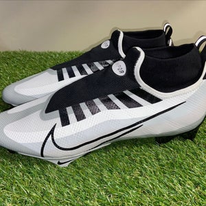 Nike Vapor Edge Pro 360 Football Cleats White Black DQ3670-100 Men Size 12.5 NEW