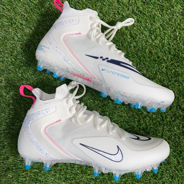 SOLD* Nike Alpha Huarache 8 Elite LAX Lacrosse Cleats White  display picture 1