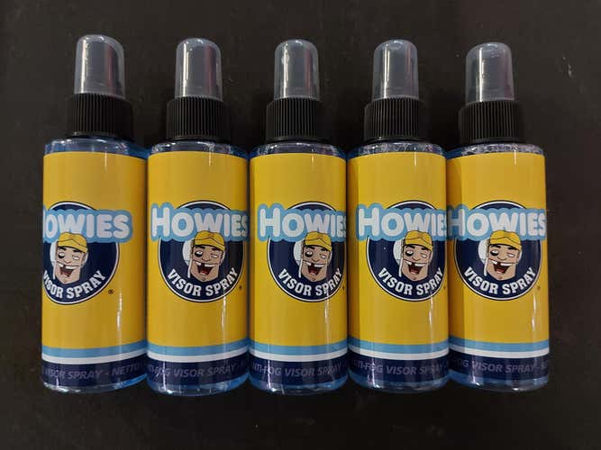 New  Howies Hockey Tape Anti-Fog Visor Spray 4oz (H-AC-ACF)5 Pack