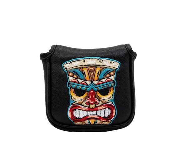 Tiki mallet putter headcover