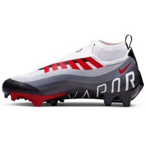 Nike Vapor Edge Speed 360 Black Red White Grey Men's Football Cleat Size 7.5