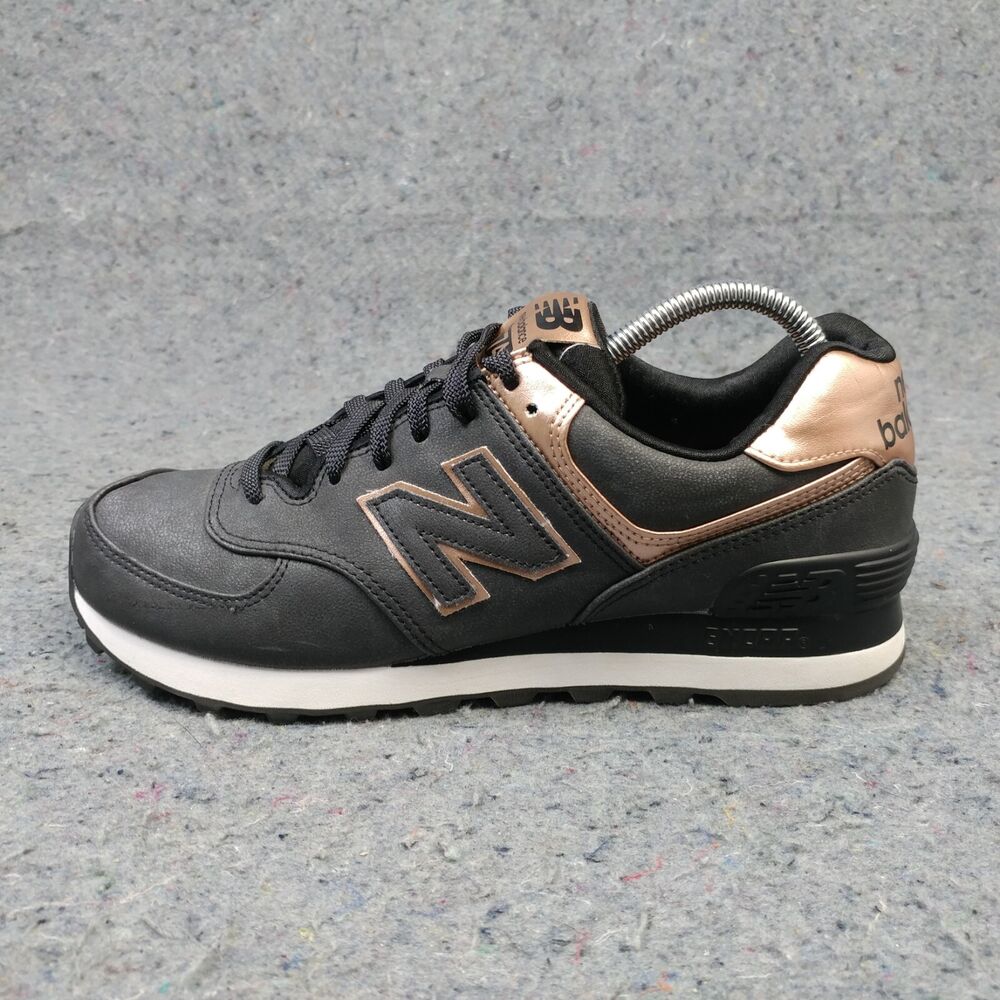 new balance 574 rose gold black