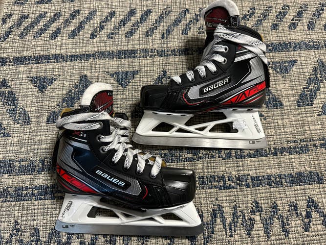 Used Bauer Size 1 Vapor X2.9 Hockey Goalie Skates