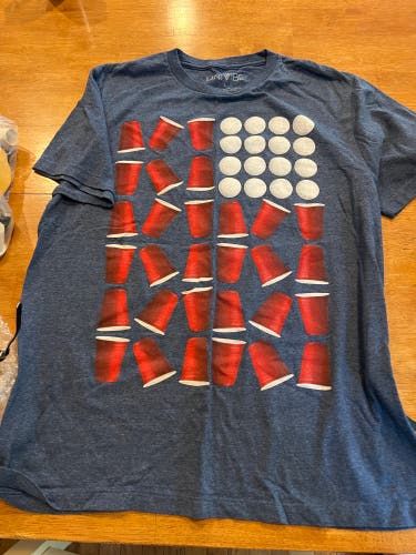 Cup Pong Tshirt size large