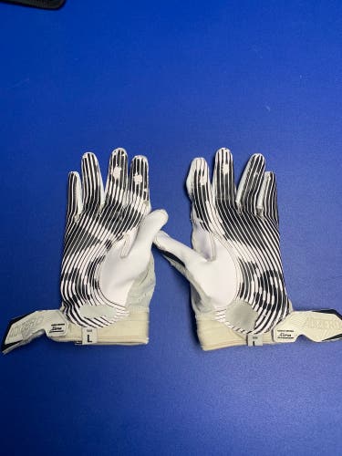 Used White Adult Large Adizero 9.0 Receiver Gloves