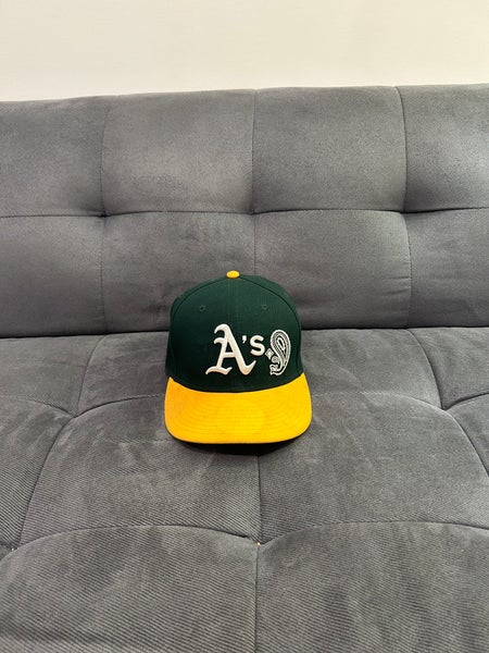 MLB New Era Oakland A's Athletics Fitted Hat Green 7 1/8 1/4 3/8 1/2 5/8 8  