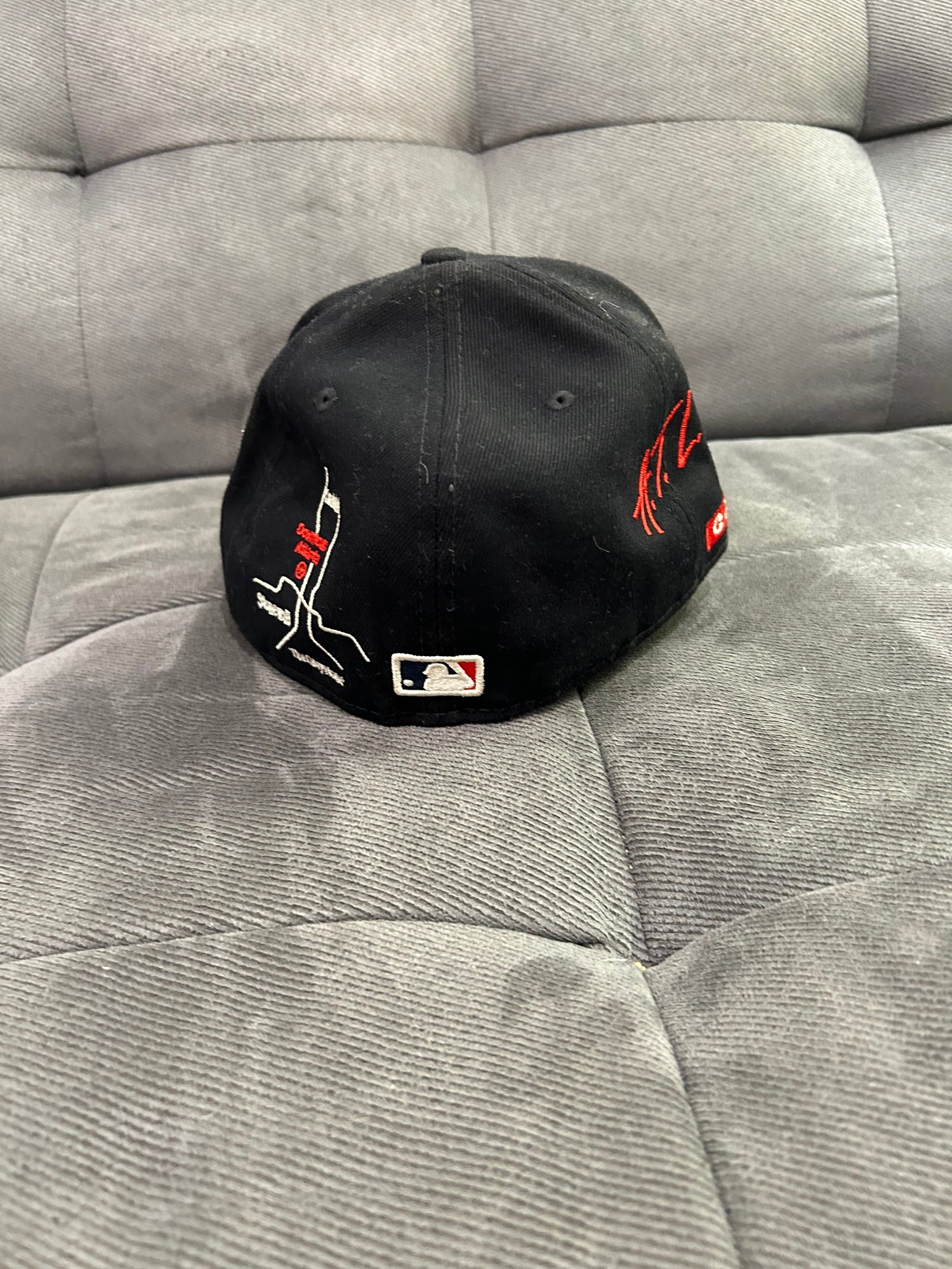 ATLANTA BRAVES 150TH ANNIVERSARY PATCH VICE BLUE HOT PINK BRIM CAP SIZE 7  1/2 for Sale in Santa Ana, CA - OfferUp