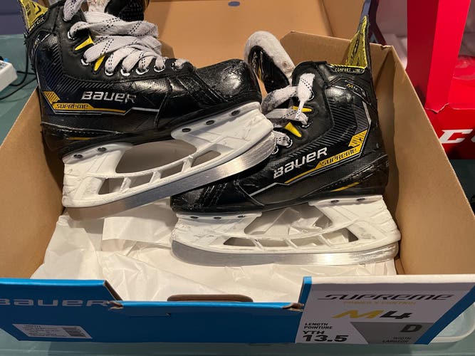 Used Bauer Size 13.5 Supreme M4 Hockey Skates
