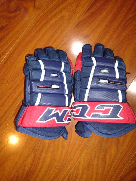 Senior CCM 14" 4R II Pro Gloves - Navy Blue and Red
