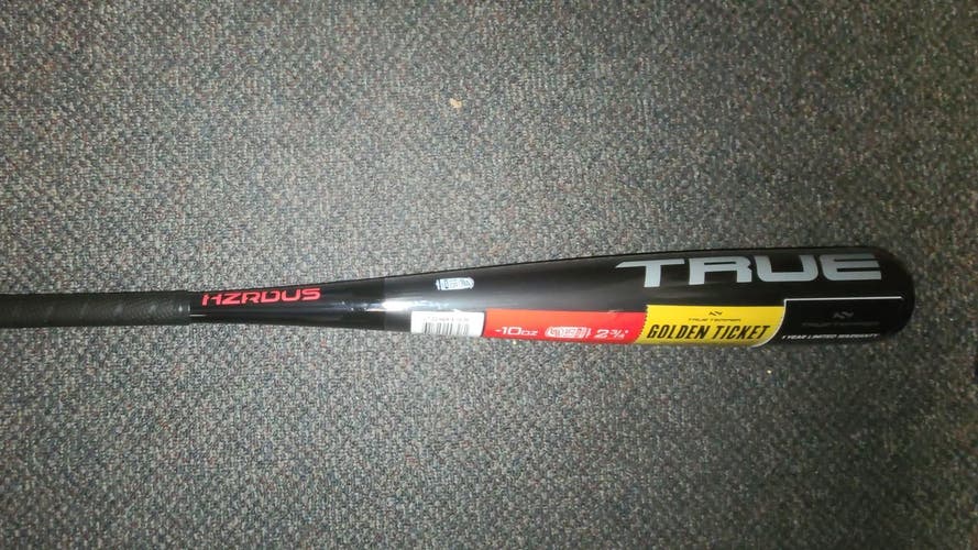 New USSSA Certified 2022 True Hybrid Temper HZRDUS Bat (-10) 20 oz 30"