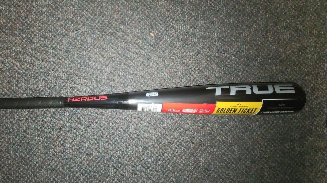 New USSSA Certified 2022 True Hybrid Temper HZRDUS Bat (-10) 20 oz 30"
