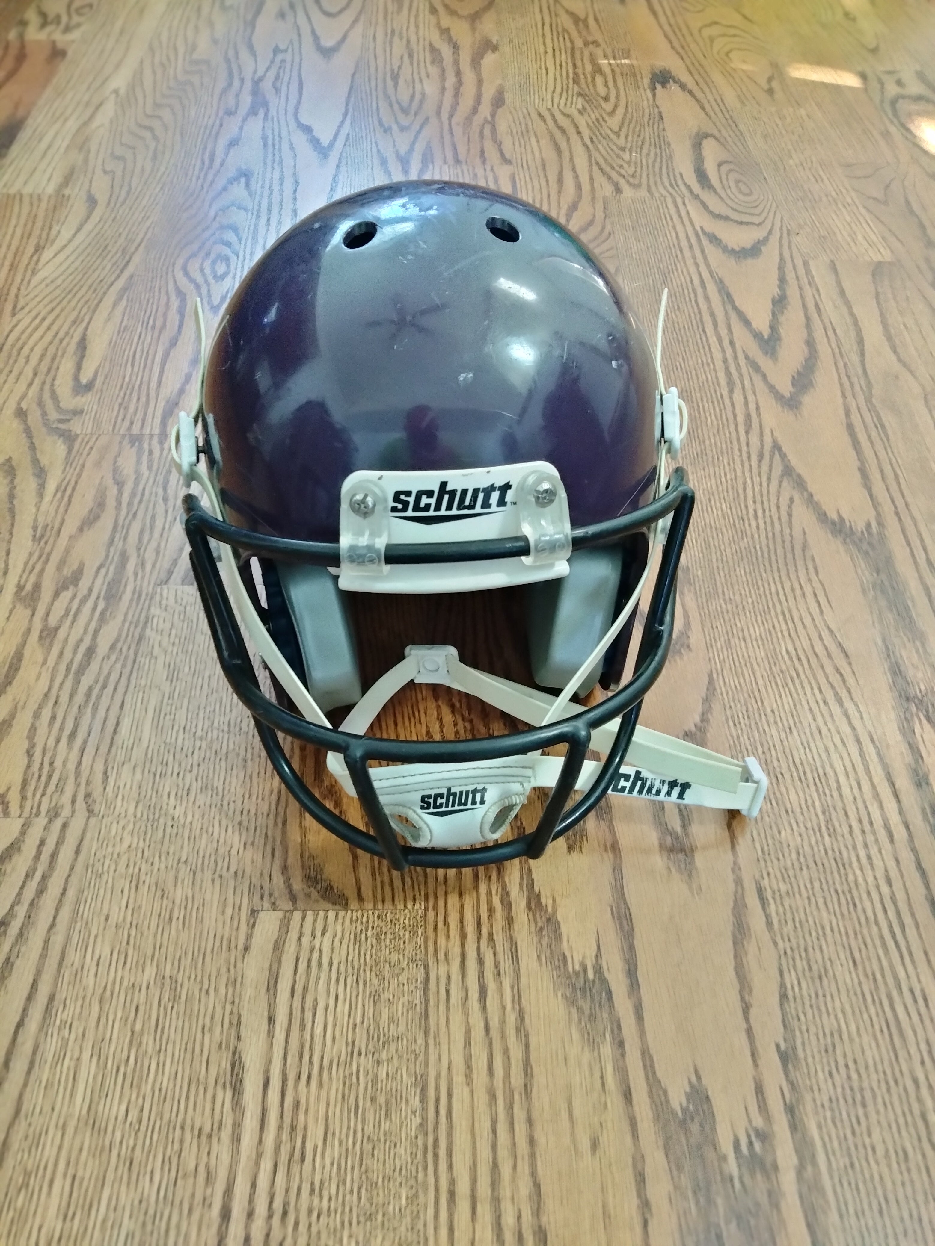 Used Purple Medium Schutt Youth Recruit hybrid Helmet