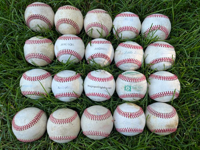 Used Leather Baseballs 20 Pack - Very Good Condition