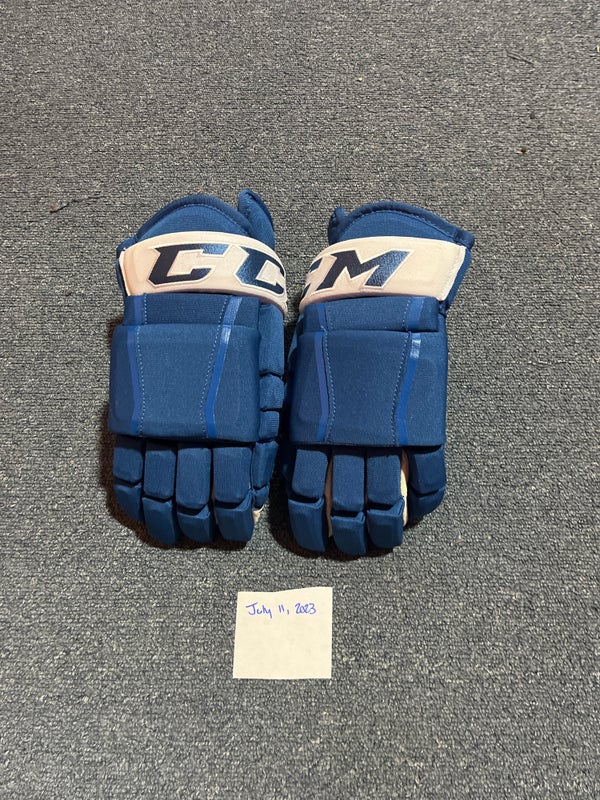 Blue CCM HG97 Pro Stock Gloves Colorado Avalanche #47 14” READ DESCRIPTION