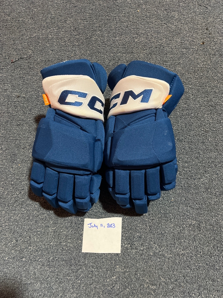 New Blue CCM HGPJSPP Pro Stock Gloves Colorado Avalanche Team Issued 15”