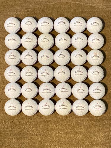 Used Callaway 36 Pack (3 Dozen) Chrome Soft Balls