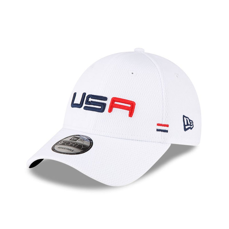 NEW Men's New Era White 2023 Ryder Cup Practice Rounds 9Forty Adjustable Hat