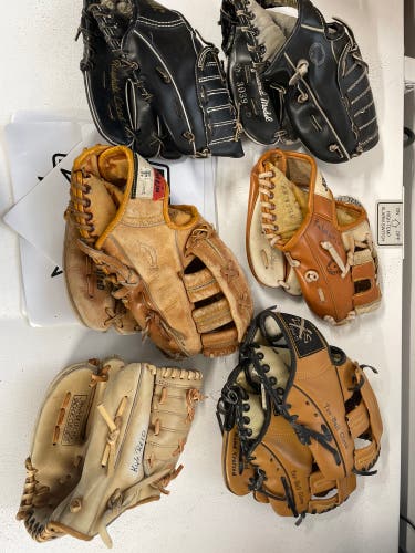 Used Assorted Kids Baseball Gloves