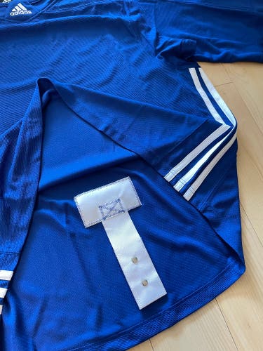 NEW! Size 52 BLUE Adidas Hockey Practice Jersey Blank