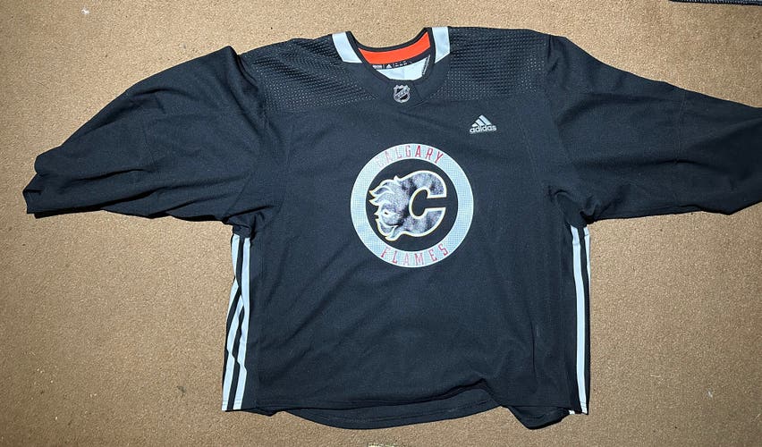 Adidas Calgary flames practice jersey Goalie Cut