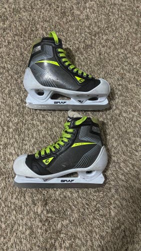 Used Graf Regular Width Size 5.5 Supra G5035 Hockey Goalie Skates