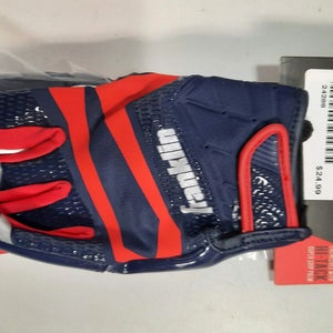 Franklin Receiver Football Gloves 1 Pair Stick Size Youth Large Red New