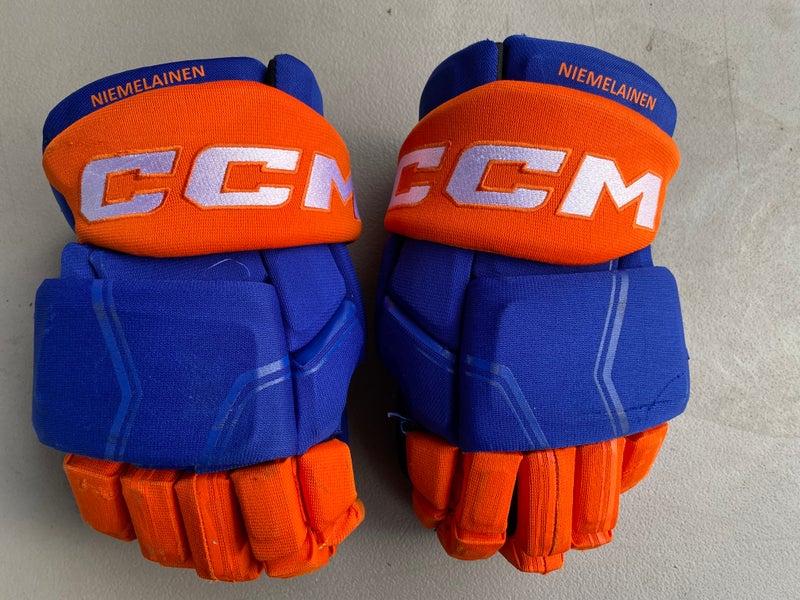 CCM QuickLite HGQL Pro Stock Hockey Gloves 15" Royal Blue OILERS 4340