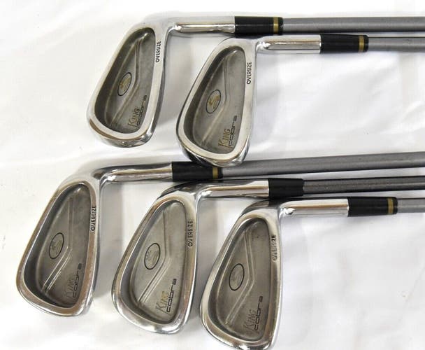 KING COBRA OVERSIZE  IRON SET - 5 IRONS SHAFT - 37 3/4 IN -FLEX R - RIGHT HANDED