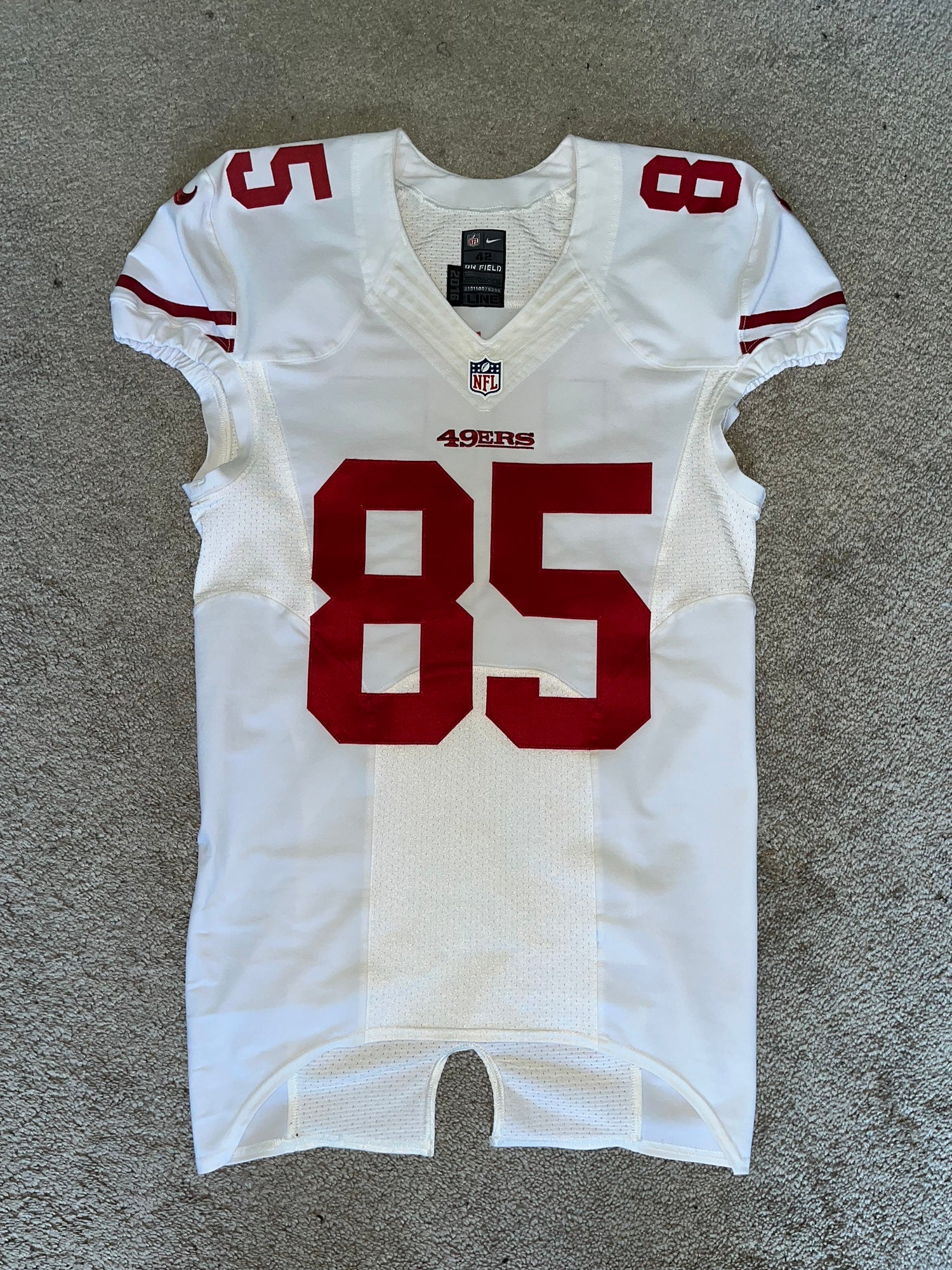 2008 San Francisco 49ers #5 Game Issued White Jersey DP08230