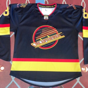 California Hockey Vancouver Canucks Retro Beer League Jersey