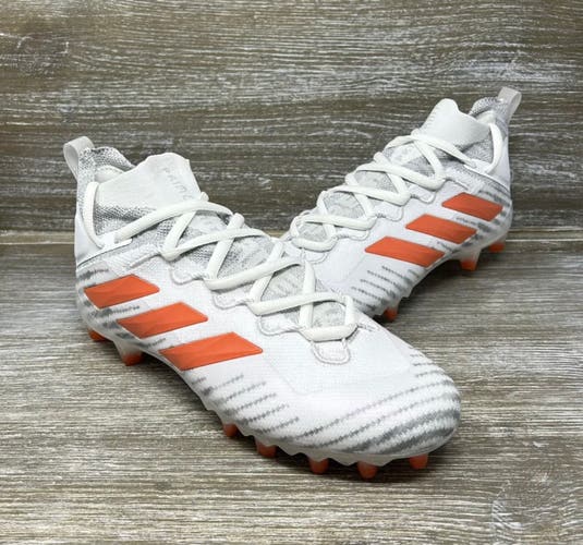 Size 13 Adidas Freak Ultra Boost 21 Primeknit White Orange Football Cleat FX1300