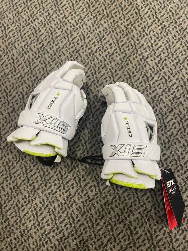 STX Cell V White XL Lacrosse gloves