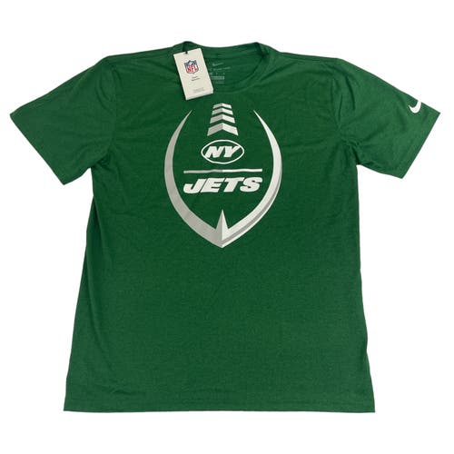 New York Jets Nike Dri Fit Legend Icon Men's Shirt Green White Size Medium New
