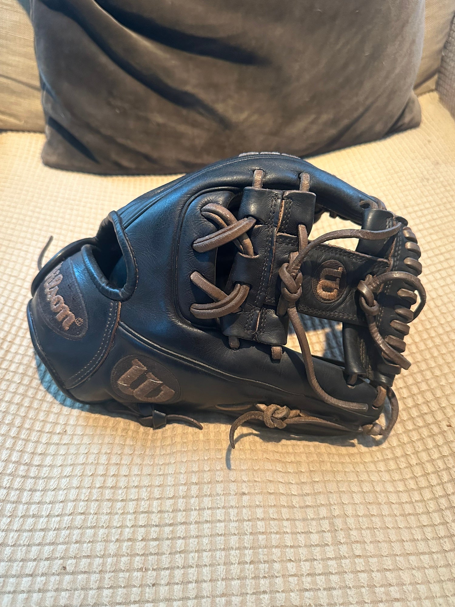 Wilson+WBW100845115+Size+11.5+Baseball+Glove+-+Blue for sale online