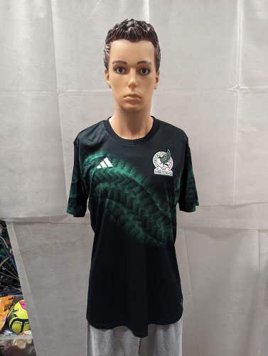 NWT Adidas Aeroready Mexico 2022 World Cup World Cup Warm Up Jersey L Green