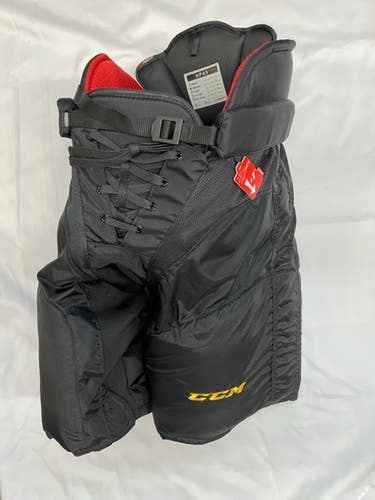 Pro Stock CCM HP45 Senior Hockey Pants - 2 Pair Pack (1 SM & 1 MD) - Black