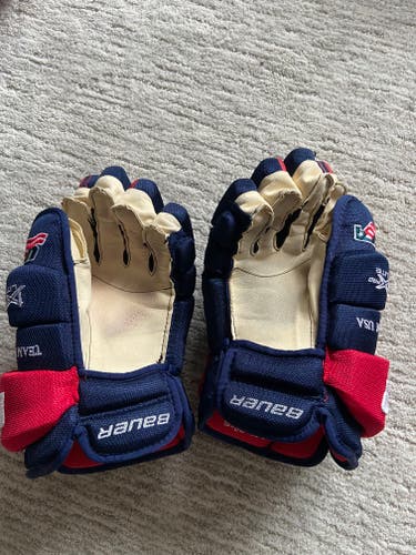 TEAM USA Slightly Used Bauer Vapor 1X Pro Lite Gloves 14" Pro Stock