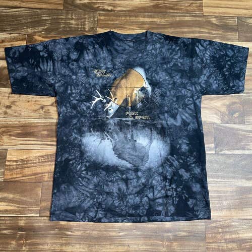 Vintage Legendary Whitetails Deer Gear Tie Dye T-Shirt XL Stay Calm Pick a Spot