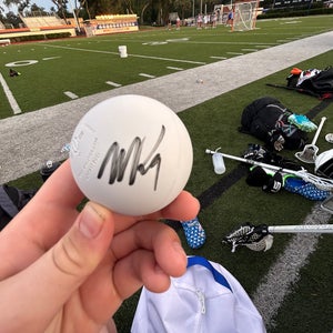 Matt Rambo signed lacrosse ball with proof