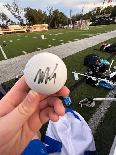 Matt Rambo signed lacrosse ball with proof