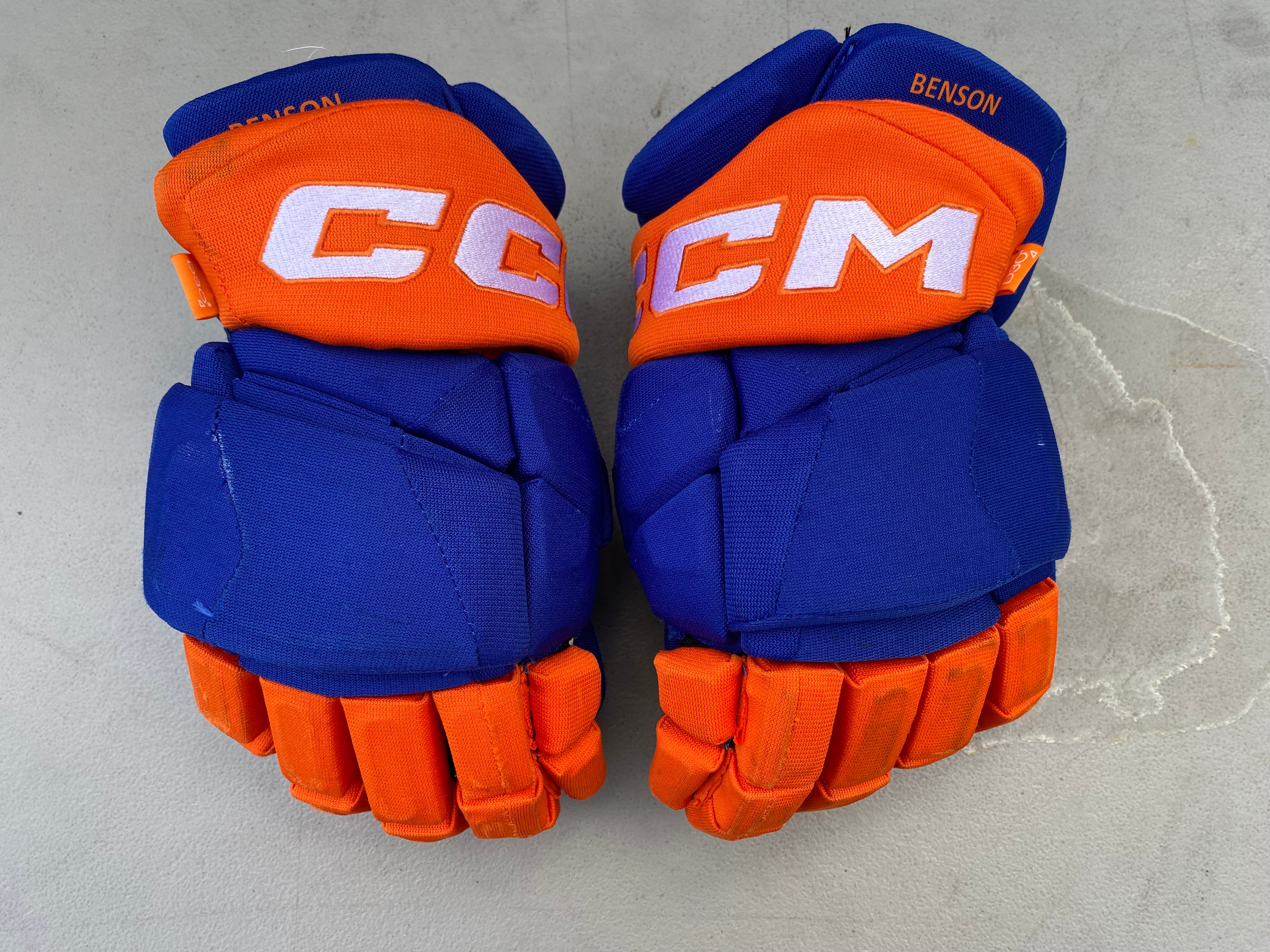 CCM HGTKSP Pro Stock Hockey Gloves - Oilers - Ice Warehouse