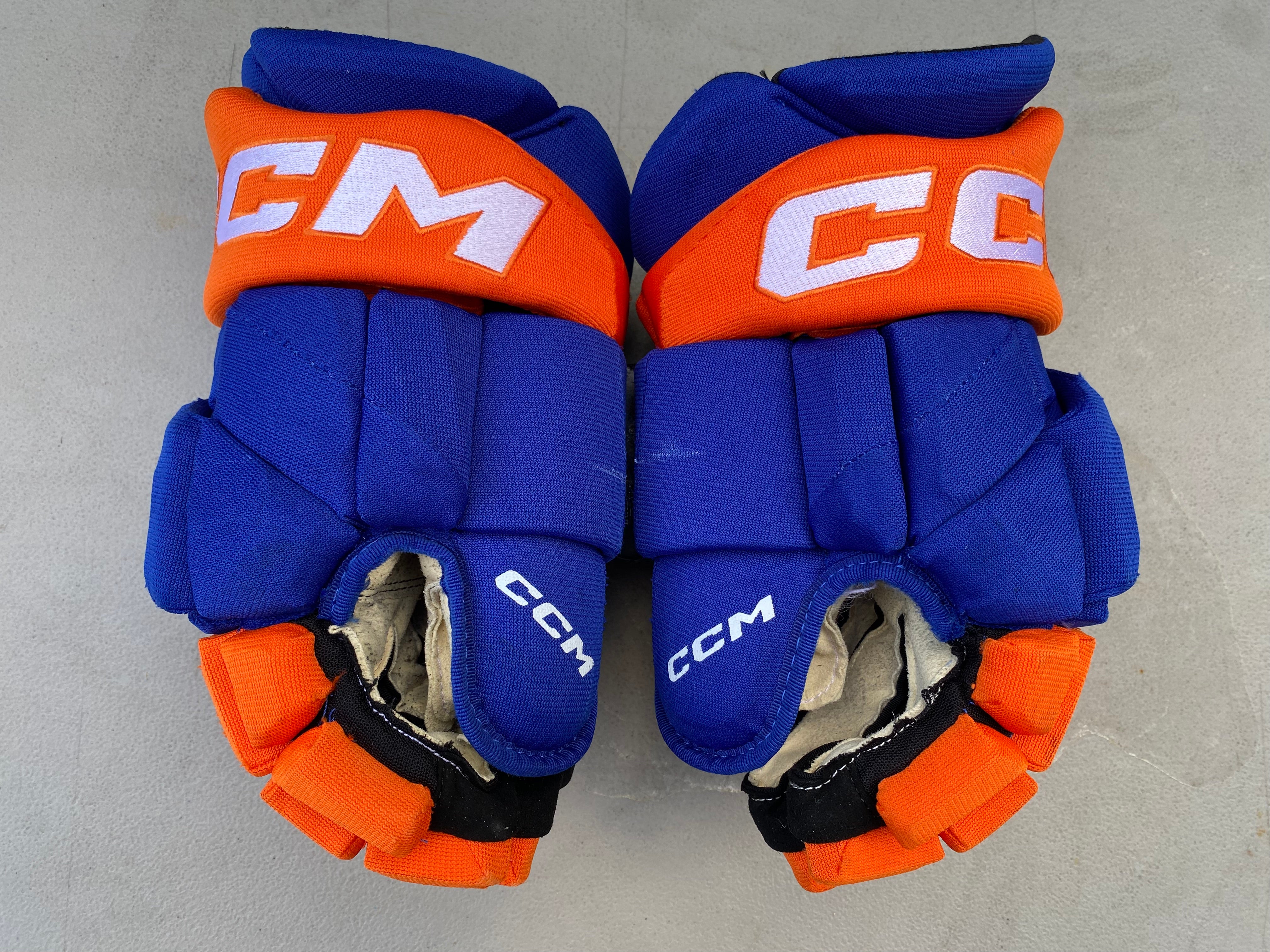 CCM HGTKSP Pro Stock Hockey Gloves - Oilers - Ice Warehouse