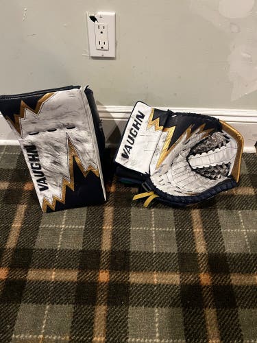 Used Pro Stock Vaughn Goalie Gloves